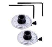 jojofuny Jeux de 2 Jauges D'angle à Clé Dynamométrique Angulaire Réglable 360° avec Manomètre de Couple Précis, Outil de Mesure D'angle Léger 156g pour Réparation Automobile et