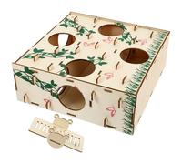 jojofuny Jouet Labyrinthe en Bois Naturel pour Hamsters Et Gerbilles, Tunnel Compact, Accessoire D’Exercice pour Petits Animaux De Compagnie, Favorisant L’agilité Santé Active