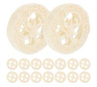 jojofuny Jouets à Mâcher et Attirer L'attention des Hamsters Lot de 20 pour Petits Animaux en Luffa Beige Forme Créative, pour l'usure des Dents