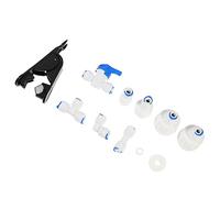 jojofuny Kit Adaptateur de Conduite D'eau pour Machine à Glaçons et Cafetière, Raccord Rapide en Pom Blanc, 1 Set Pratique pour Installation Facile