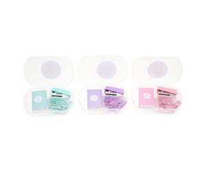 jojofuny Kit D'agrafeuse de Bureau 3 Pièces en Plastique Réutilisable pour Organiser Documents la Maison L'école, Accessoires de Fourniture Bureautique