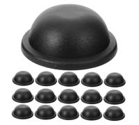 jojofuny Kit de 16 Patins Ronds en Plastique Noir pour Pied de Valise et Paquet à Dos, Installation Rapide, Compatible, pour Réparation de Bagages