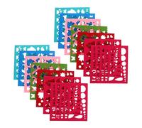 jojofuny Kit de Feutrage à L'Aiguille pour Débutants - 14 Pochoirs en Feutre de Laine Colorée - Outils de Couture DIY pour Applications en Feutrine Aiguilletée - Fournitures Loisirs