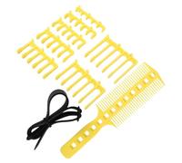 jojofuny Kit de Guides de Coupe Cheveux Professionnels 7 Tailles de Sabots Ajustables en Silicone et Bandeau Réglable pour Usage à Domicile