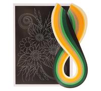 jojofuny Kit de Papier Quilling pour Loisirs Créatifs Complet de Bandes Papier Lisse et Léger pour Activités Manuelles et Décorations DIY