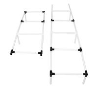 jojofuny Kit D'entraînement D'agilité pour Chien 1 Pièce Échelle Réglable 3,35 M en Plastique Résistant aux Intempéries Équipement d'exercice pour Dressage et Promenade en Intérieur