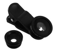 jojofuny Kit Dobjectifs pour Téléphone Portable Objectif Fisheye Grand Angle Macro Clip pour Smartphones