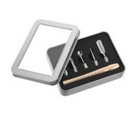 jojofuny Kit Repousse-cuticules et Dissolvant Outil de Soin des Ongles avec Tête de Rechange Coupe-cuticules pour Manucure Professionnelle