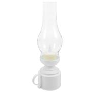 jojofuny Lampe à Pétrole LED Vintage Grosse Taille en Plastique Lampe de Table Décorative sans Flamme Électronique pour Maison Décoration Noël et Camping Portable
