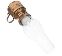 jojofuny Lampe à Pétrole LED Vintage Grosse Taille sans Pile, Lampe de Table Décorative en Métal Cuivre Brossé, Lanterne D’intérieur pour Ambiance Noël et Décoration Maison