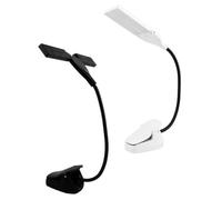 jojofuny Lampe à Pince LED pour Partitions de Piano, Lot de 2, Éclairage Doux Oculaire, Rechargeable Usb, Design Compact Noir et Blanc, Lampe de Lecture Pratique pour Entraînement Musical