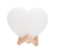 jojofuny Lampe Cœur Rechargeable Petite Veilleuse Créative Lampe Ambiance Nocturne Chevet Forme Cœur Nocturne Romantique