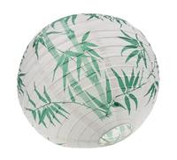 jojofuny Lanterne en Papier Japonaise 40 CM Blanche Motif Cerisier Bambou Vert Lanterne Suspendue Décorative pour Festival Porte de Magasin et Jardin Accessoire Traditionnel Extérieur