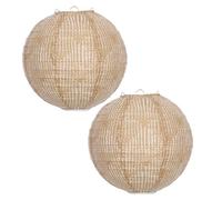 jojofuny Lanternes Suspendues en Toile de Jute Naturelle Lot de 2 pour Décoration Mariage Fête Chambre Garçon et Filles Salon la Cuisine Style Champêtre Extérieur