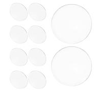 jojofuny Lentille Décorative pour Projecteur 20 Unités en Verre Transparent, Couvercle Incurvé Étanche pour Projecteurs Mr16Gu10, Adapté à L'Éclairage Extérieur Paysager