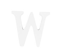 jojofuny Lettre W Décorative Bois pour Décoration Maison et Mariage Couleur Blanc