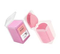 jojofuny Lingettes de Coton Non Pelucheuses pour Ongles en Gel 400 Pièces Format Voyage Disques Démaquillants Roses et Cœur Nettoyant Dissolvant Vernis Manucure et Retrait Colle