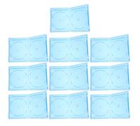 jojofuny Lot de 10 Boîtes de Rangement pour Disques CD/DVD en Plastique Semi-Transparent Bleu, Boîtiers Rectangulaires Compatibles CD et DVD, Organisateurs Compacts pour Stockage