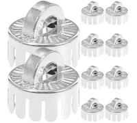 jojofuny Lot de 10 embouts de 2,3 cm en plastique avec ouverture de suspension pour boules de Noël et décoration universelle pour les fêtes