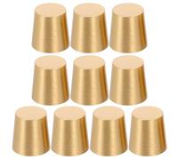 jojofuny Lot de 10 Pieds Coniques en Laiton Pur 15 MM pour Plateaux en Bois Accessoires de Meubles et Présentoirs à Bijoux Rehausseurs Protecteurs pour Planches à Découper et Plateaux de