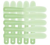 jojofuny Lot de 10 Spatules Cosmétiques en Silicone Vert Multifonctionnelles et Sanitaires pour Mélange et Application de Masques, pour Usage DIY et Soins Professionnels