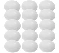 jojofuny Lot de 10 Œufs Simulés pour Calopsittes en Plastique Blanc, Outil D’élevage pour Gérer Le Taux D’éclosion, Accessoire Réaliste pour Oiseaux Domestiques