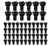 jojofuny Lot de 100 Clips Câbles Abs Noir pour Câble et Fil Électrique, Résistance à l'usure et Fixation Sécurisée, pour Boîtes de Contrôle et Projets de Câblage