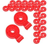 jojofuny Lot de 100 Clips de Fixation pour Toile D'ombrage Rouge, Clips Résistants aux UV en Plastique, Pinces Sécurisées pour Filet Pare-Soleil, Jardin, Serrage et Auvent Extérieur