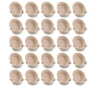 jojofuny Lot de 100 Gamelles Jetables pour Animaux De Compagnie Eau Et Nourriture Anti-Gouttes pour Chiens Et Chiens Beige