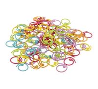 jojofuny Lot de 100 Marqueurs de Tricot en Fer Spirale, Accessoires Polyvalents et Compacts pour Activités de Tricot et Crochet en Extérieur ou Voyage