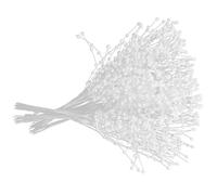 jojofuny Lot de 100 Perles Blanches en Plastique pour Remplissage de Vase, Perles Nacrées Élégantes et Résistantes sans Décoloration, pour Centre de Table