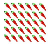 jojofuny Lot De 100 Perles Rouges Émaux Pendentifs Diy De Piment Pour Bracelets Artisanaux, Bijoux Faits Main, Accessoires Créatifs Pour Loisirs Et Création, Perles Suspendues Artisanat