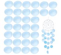 jojofuny Lot de 100 Pièces de Coquillages Ronds pour DIY Décoration de Pendentifs Carillons Éoliens et Artisanat Coquillages Plat 5Cm Sûrs et Pratiques pour Fêtes et Événements