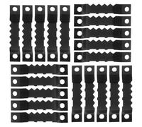 jojofuny Lot de 100 sets de Crochets Métalliques pour Cadres Photo Noirs Doubles Lames Crantées Antidérapantes Supports Muraux Robustes pour Accrocher Tableaux Photos et Miroirs en