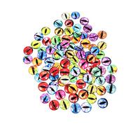 jojofuny Lot de 100 Yeux en Verre pour Poupées Accessoires de Bricolage Yeux Simulés DIY pour Jouets Artisanaux et Projets Créatifs