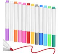 jojofuny Lot De 12 Stylos à Liquide Effaçables Néon, Couleurs Vives, Séchage Rapide, Compatibles Tableaux Led Et Acryliques, Pour Dessin Et Écriture Créative Garçon Et Filles Et Artistes
