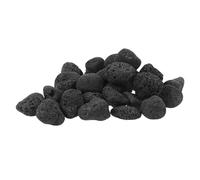 jojofuny Lot de 1200 Set de G de Pierres de Lave Noires Naturelles pour Foyer Extérieur, Décoration Volcanique Solide, Pierres Décoratives Multifonctionnelles pour Cheminée, Aménagement