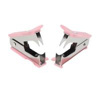 jojofuny Lot de 2 Arrache-agrafes Manuels Rose Clair, Outil Ergonomique en Métal et Plastique pour Retirer Rapidement les Agrafes de Bureau, pour L'école, le Bureau Devoirs,