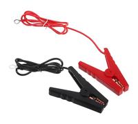 jojofuny Lot de 2 Câbles de Shunt pour Clôture Électrique Agricole Clips en Cuivre Fil de Connexion Rouge et Noir Câble de Démarrage pour Clôture Solaire Extérieur Adapté pour Ferme