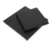 jojofuny Lot de 2 Cadres de Peinture à L'Huile Noirs Toiles Pré-Étirées 15X15 CM et 20X20 CM Toile de Peinture Noire Polyvalente pour Artistes Bricolage et Décoration Murale