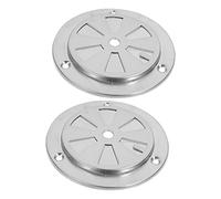 jojofuny Lot de 2 Clapets D’aération en Acier Inoxydable pour Four, Accessoires de Ventilation Résistants la Chaleur, Orifices de Ventilation pour Fours de Séchage et Appareils Électroménagers