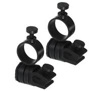 jojofuny Lot de 2 Clips de Phare Avant pour Casque de Chantier en Abs, Fixation Sécurisée pour Casques sans Trou 21-28 Mm, Support Lampe Torche pour Travaux en Extérieur