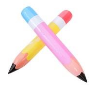 jojofuny Lot de 2 Crayons Gonflables Géants 70 CM en PVC Jaune et Rose Accessoires Décoratifs pour Fête Scolaire et Remise de Diplômes Décoration Ludique et Colorée pour Anniversaire et