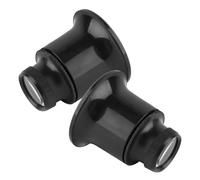 jojofuny Lot De 2 De Bijoux Louve Triplet De Bijoutier Grossissement 20X Outil D'Inspection De Bijoux Louve De Bijoutier À Fort Grossissement Noire