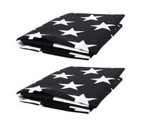 jojofuny Lot de 2 Drapeaux Américains Noirs et Blancs en Polyester Résistants aux Intempéries Design Artistique Moderne pour Décoration de Porche ou Mur