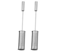 jojofuny Lot de 2 Filtres à Thé en Acier Inoxydable Passoire à Feuilles de Thé Maille Ultra-Fine Diffuseur Réutilisable pour Théière Accessoire la Cuisine pour Infusion