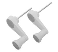 jojofuny Lot de 2 Manivelles à Volant Grises en Plastique pour Réglage Manuel de Hauteur de Bureau Assis-Debout, Outil de Remplacement Robuste Compatible Mobilier de Bureau, Maison et