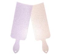 jojofuny Lot de 2 Palettes de Coloration Capillaire pour Salon de Coiffure Planches à Mèches en Plastique Rigide Couleurs Flash Violet et Rose Clair Outils de Mèches Professionnels pour