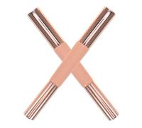 jojofuny Lot de 2 Pinceaux de Maquillage Double Embout en Silicone Rose avec Applicateur Correcteur et Pinceau à Lèvres Mini Format Portable avec Capuchon Hygiénique Retouches Maquillage