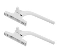 jojofuny Lot de 2 Poignées de Fenêtre à Battant Droite Blanches Quincaillerie pour Porte Coulissante Dispositif de Verrouillage Extérieur Antidérapant Accessoires pour Fenêtres